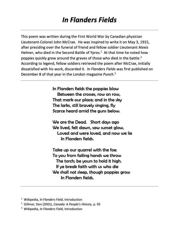 InFlandersFields